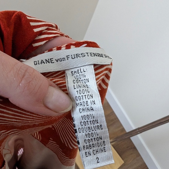 Diane von Furstenberg Wrap Dress Fariba Silk Sundial Printed Striped Jersey - Picture 6 of 12